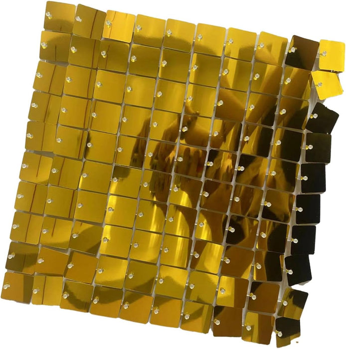 Shimmer Wall Background Glitter Sequins Background 11.8 X 11.8 Inch Shimmer Wall Panels Square Shiny Sequins Glitter Panels Semi-Transparent for Wedding Birthday
