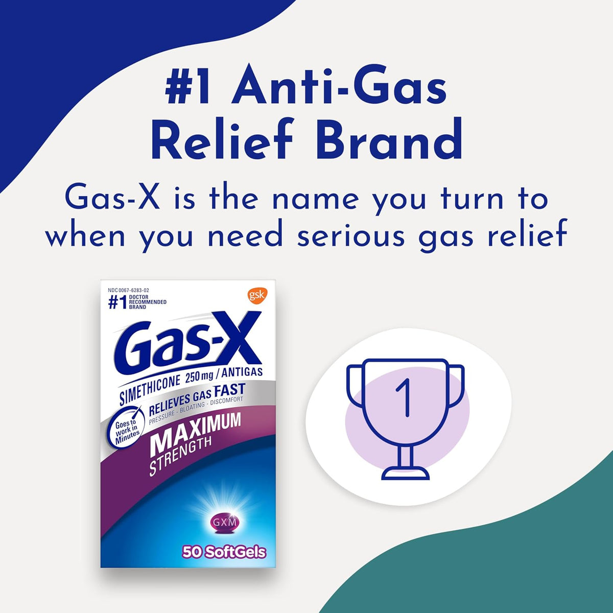Gas-X Maximum Strength Gas Relief Softgels with Simethicone 250 mg - 50 Count – image 5