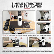 Pedal Exerciser with Digital Display, Mini Exercise Bike Pedal Sit Down, Desk Cycle Leg Arm Foot, Small Equipment for Home, Office, Elderly, Rehabilitation