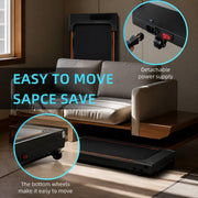 WENBO Walking Pad Under Desk Treadmill, Portable Treadmills Motorized Running Machine for Home, Remote Control Maximum Load 110kg
