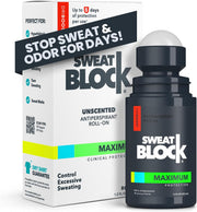 Antiperspirant Roll-on - Maximum Clinical Strength with DRIBOOST Treat Hyperhidrosis, Excessive Sweat & Odour Up to 7 Days Sweat Control Per Use Unisex 35ml - ROLL-ON