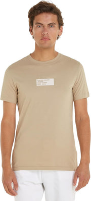 Men SMALL CENTER BOX S/S T-Shirts - Plaza Taupe
