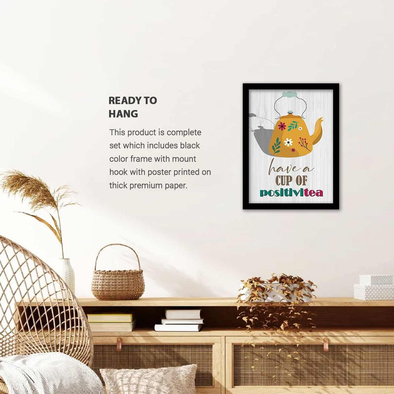 kotart - Photo Frames for Kitchen and Restaurant Wall Decoration - Food Quotes Frames for Kitchen Wall Decor - Wall Poster with Frame (11 inch x 11 inch, Multi) design-1