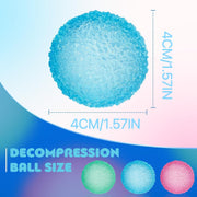SLEEPHEAD 3pc Stress Balls for Adults, Squishy Ball Sensory Textured Memory Gel Fidget for Kids/Adults Hand Exercises, Valentines Day Party Favors Anxiety Relief Squeeze Ball(1.57)
