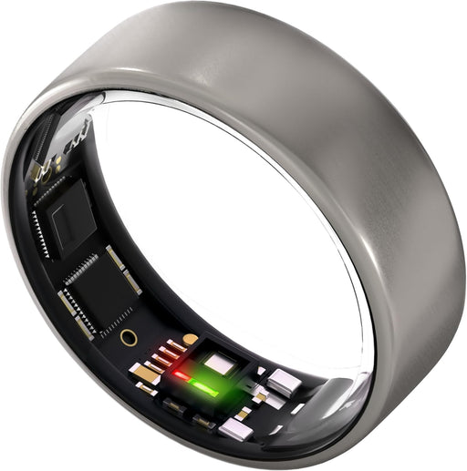 Ultrahuman Ring AIR-Smart Ring Health Tracker, Size First with Ultrahuman Sizing Kit,Sleep Tracker,Smart Ring for Men/Women,Fitness Tracker - 7 Raw Titanium