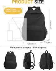 VECAVE Lightweight Casual Laptop Backpack Purse for Women,Travel Backpack with laptop compartment