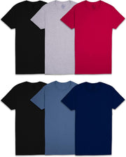 mens Stay Tucked Crew T-shirt T-Shirt - Regular - 6 Pack - Colors May Vary