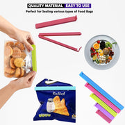 Food Clips, 18 Pcs Bag Sealing Clips For Storage Bags, In 4 Colors, Reusable Plastic Sandwiches And Snacks