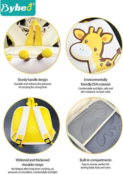 Kids Backpack, Toddler School Bag, Small Kids Daypack, Baby Preschool Bag with a Small Bag, Cute Cartoon Travel Bag for Baby Boys and Girls, Perfect for Kindergarten, Travel, School