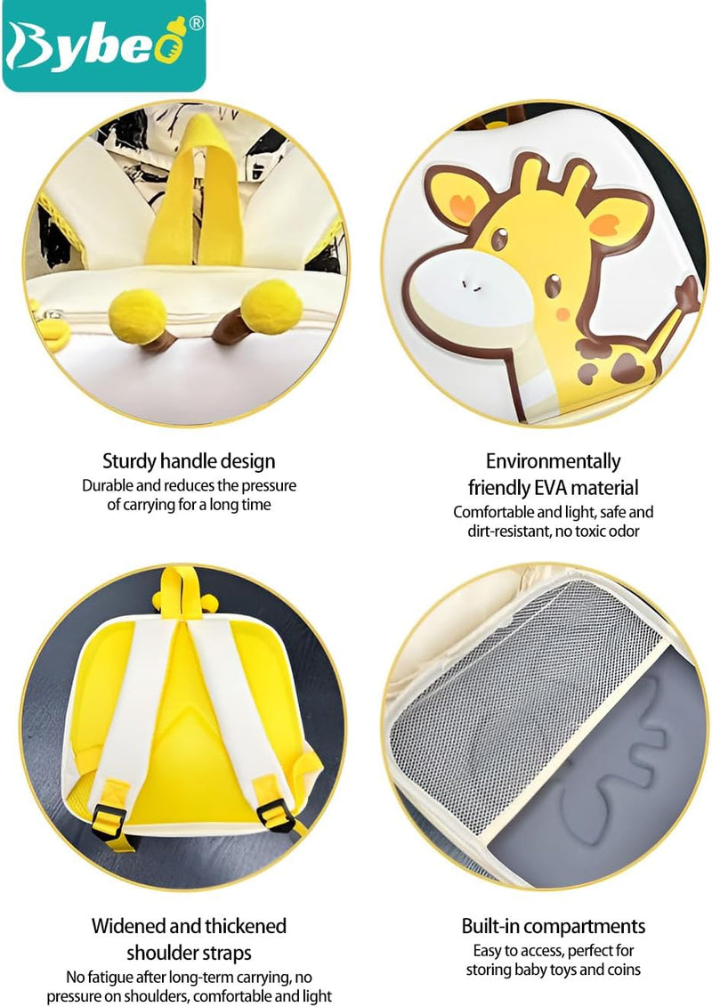 Kids Backpack, Toddler School Bag, Small Kids Daypack, Baby Preschool Bag with a Small Bag, Cute Cartoon Travel Bag for Baby Boys and Girls, Perfect for Kindergarten, Travel, School