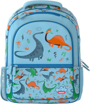 15 Inch School Bag for Boys & Girls - Lightweight & Durable Kids Backpack with Adjustable Straps - Toddler Kids Bookbag, Ideal for Primary School, Picnic, Travel - Dinosaur Blue