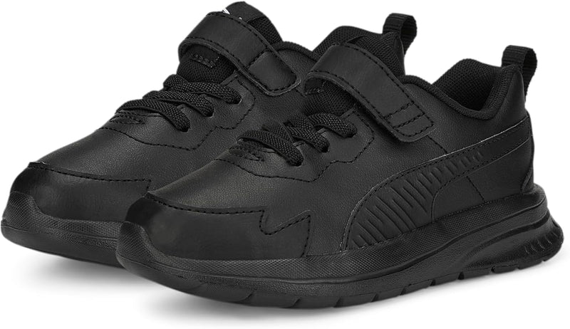 Boys Evolve Run SL AC + PS Low Sneakers, Puma White-Puma White, 32.5 EU - Puma Black-Puma Black