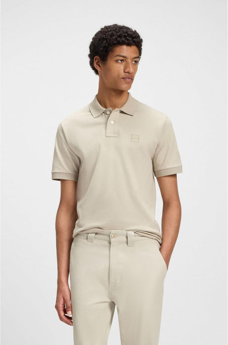 BOSS Men's Passenger Slim Fit Stretch Cotton Polo Shirt with Logo Patch