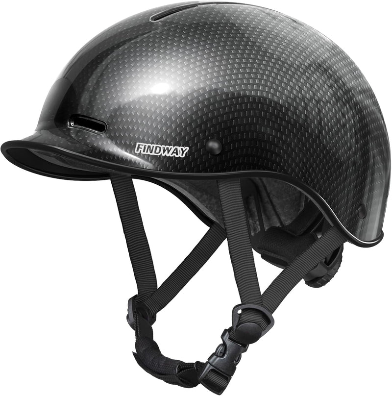 Pro Bike Helmet for Adults,2024 Newest Adjustable Cycling Helmet for Men & Women Safety Certified Bicycle Helmet for Commuting, Road Biking, Skating with Adjustable Dial - Bright Carbon S