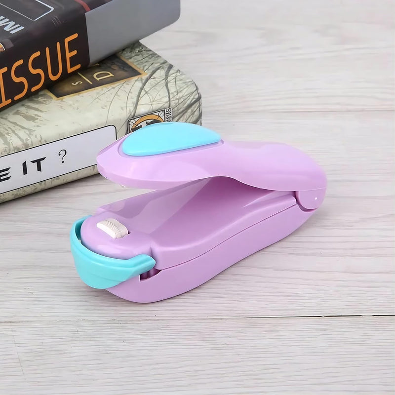 COOLBABY NO Portable Mini Sealing Machine Household Heat Sealer Capper (Purple)
