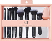 e.l.f. Ten Out Of Ten Brush Set, 10 Piece Brush Kit, Brushes For Face Makeup, Eyes, Brows & More, Made With Synthetic Bristles, Vegan & Cruelty-Free