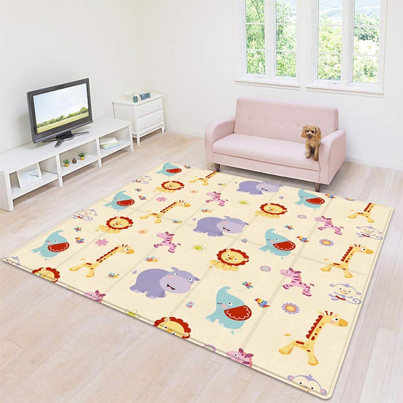Baby Play Mat New Version Crawling Playmat Foam Foldable Reversible Waterproof Non-Toxic and Portable 180x200x1cm