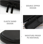 1 Piece Black Hard Shell Pencil Case, Waterproof Portable Storage Bag, Multifunctional Chain Pencil Case, Suitable for Management Pens, Ballpoint Pens, School Office Supplies