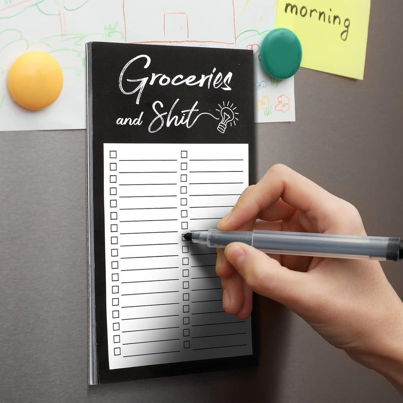Magnetic Memo Pad,Magnetic Schedule for Fridge,To-Do List Notebook, Memo Pad & Magnet Book