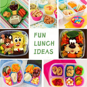 U-HOOME Sandwich Cutter Set Fruit Cutters Bread Cutout Shapes for Kids, 42pcs Mini Vegetable Fruit Shapes Cookie Cutters with Silicone Cup Dividers, 10pcs Food Pick Forks
