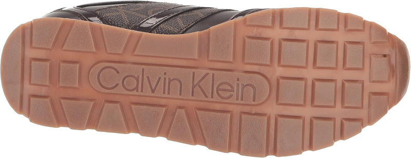 Calvin Klein Women's CARLLA Sneaker, BROWN MULTI 211, 9