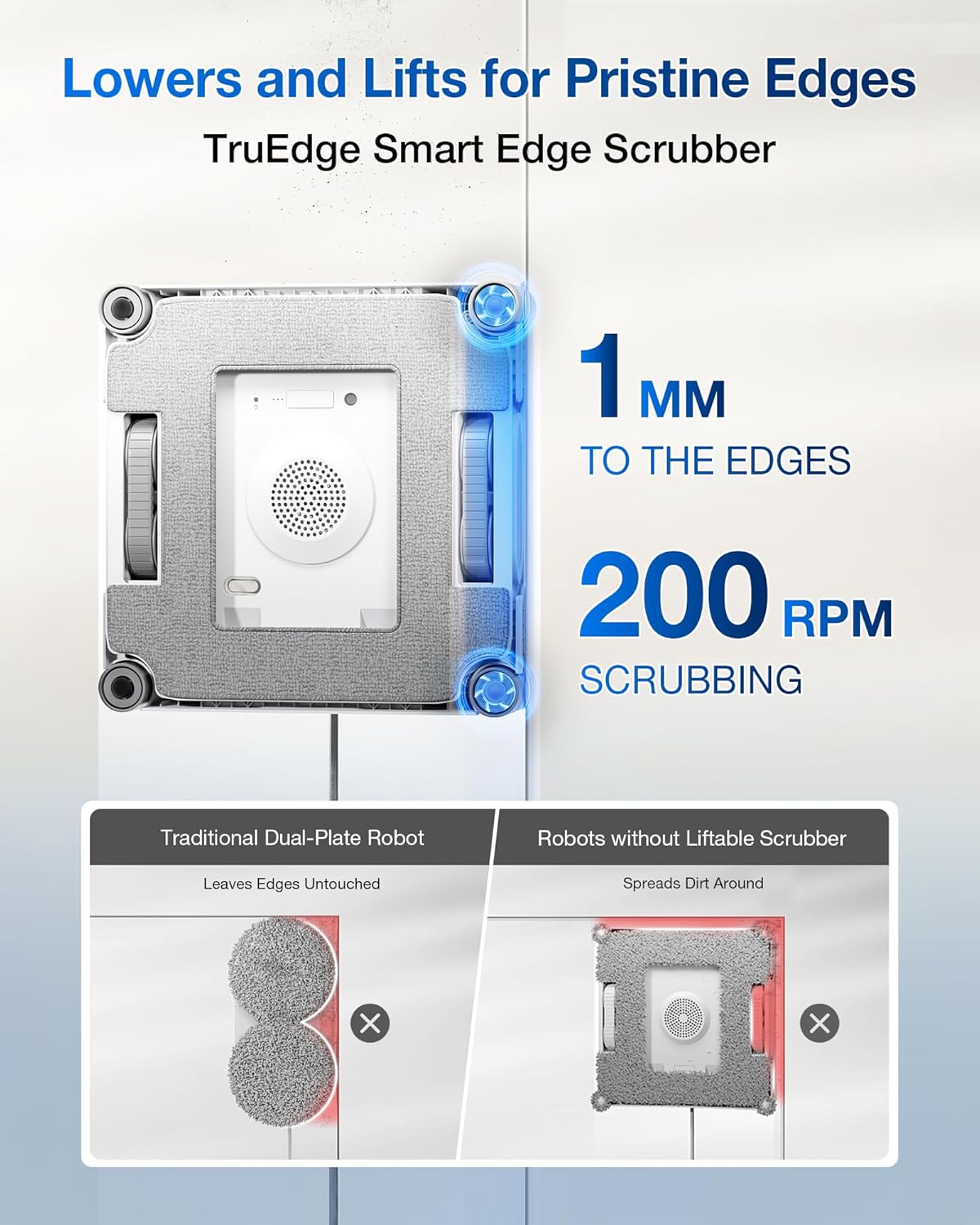 ECOVACS WINBOT W2S OMNI Window Cleaning Robot, with 6-in-1 Multifunction Station, TruEdge Edge-to-Edge Precision, Triple Wide-Angle Spray Nozzles, 12-Level Safety System, Dual Power Modes – image 3
