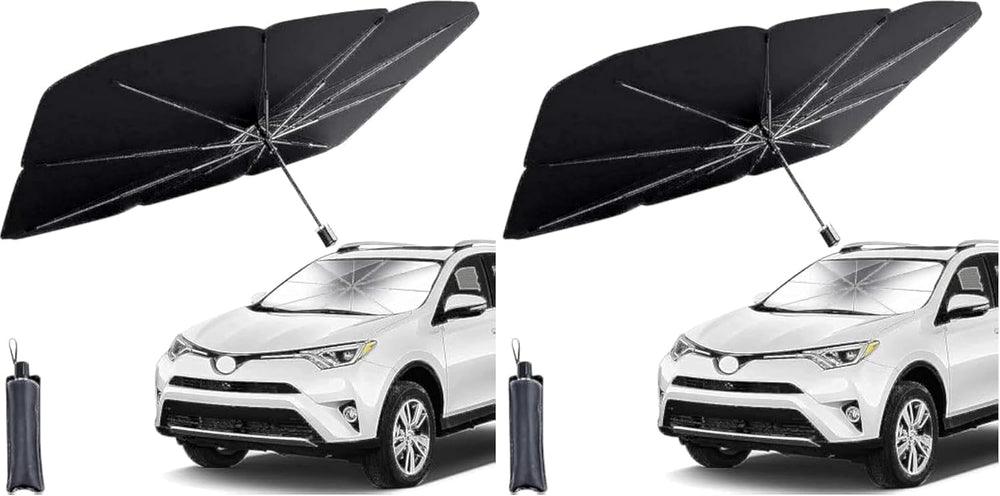 helloleiboo Car Windshield Sun Shade UV Rays and Heat Sun Visor Protector Foldable Reflector Windshields Umbrella