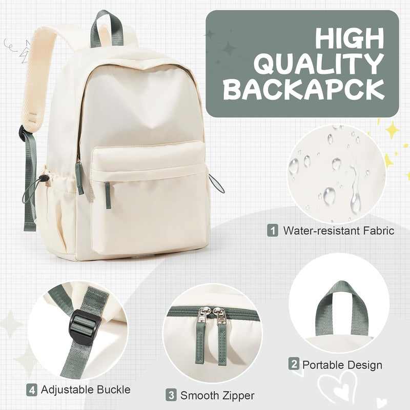 VECAVE Lightweight Casual Laptop Backpack Purse for Women,Travel Backpack with laptop compartment