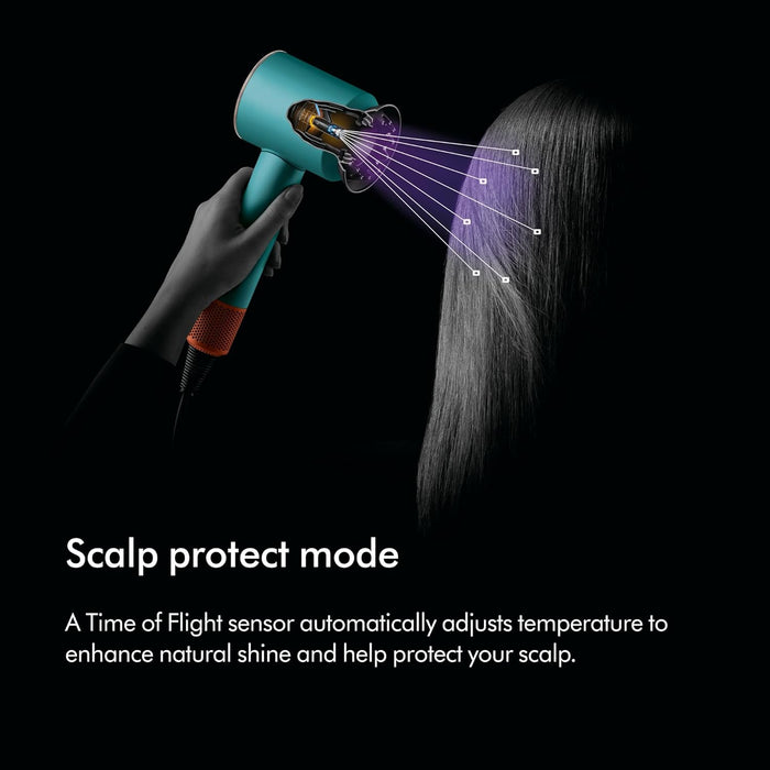 Dyson Special edition Supersonic Nural™ hair dryer in Strawberry bronze and blush pink designed Presentation