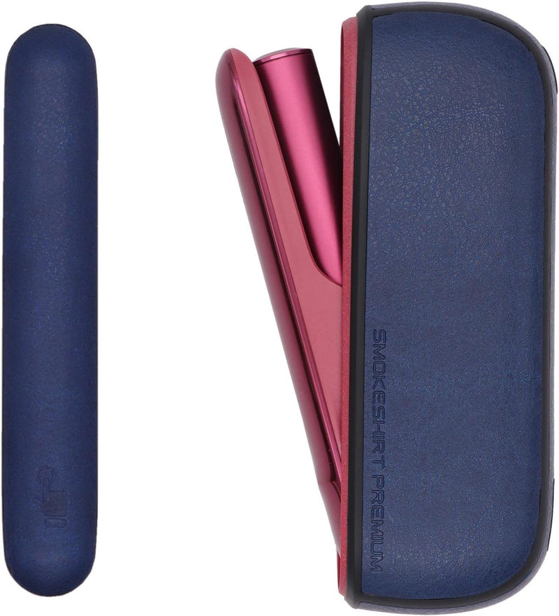 smokeshirt Prime Protective Case Compatible with IQOS Iluma Accessories for Charger and Holder Elegant Case with Door Cover Blue