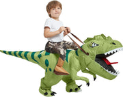 Halloween Inflatable Dinosaur Costume Kids,Blow Up T Rex Suit Boys Girls