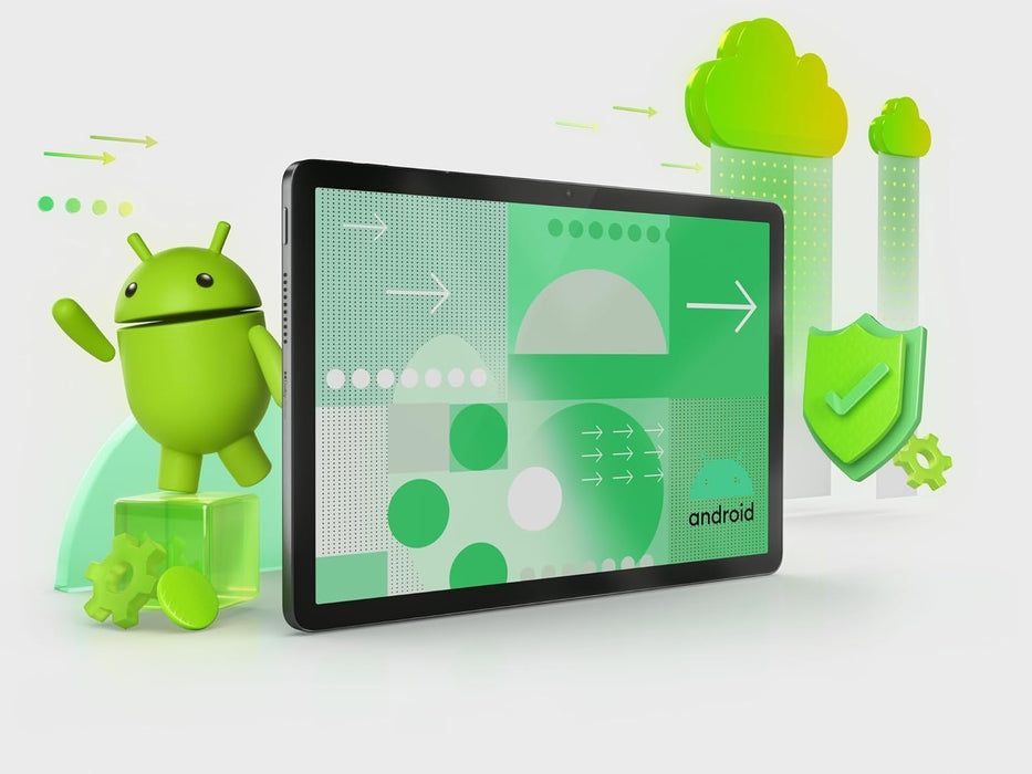 Lenovo Tab Tablet | 10.1 Inch Full HD Display | MediaTek G85 | 4GB RAM | 64GB eMMC | Android 14 | Luna Grey Tab Play Suite | Includes Kids Bumper and Pen