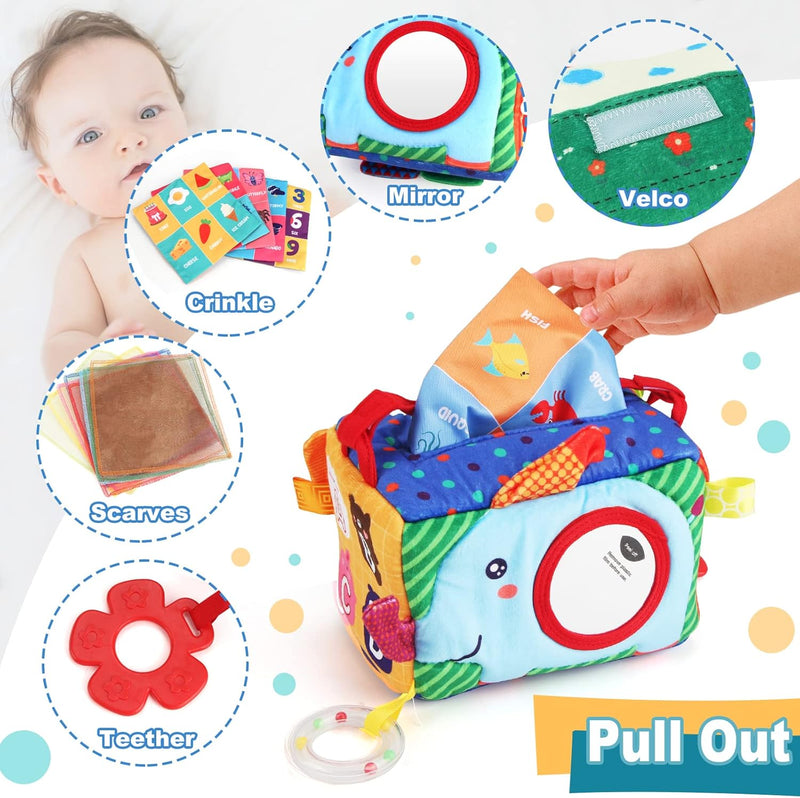 Jenilily Montessori Toys for 1 Year Old, Cloth Fishing Game, Boy Girls Toys Gifts, Baby Toys 6 to 12-18 Months, Baby Stacking Cups