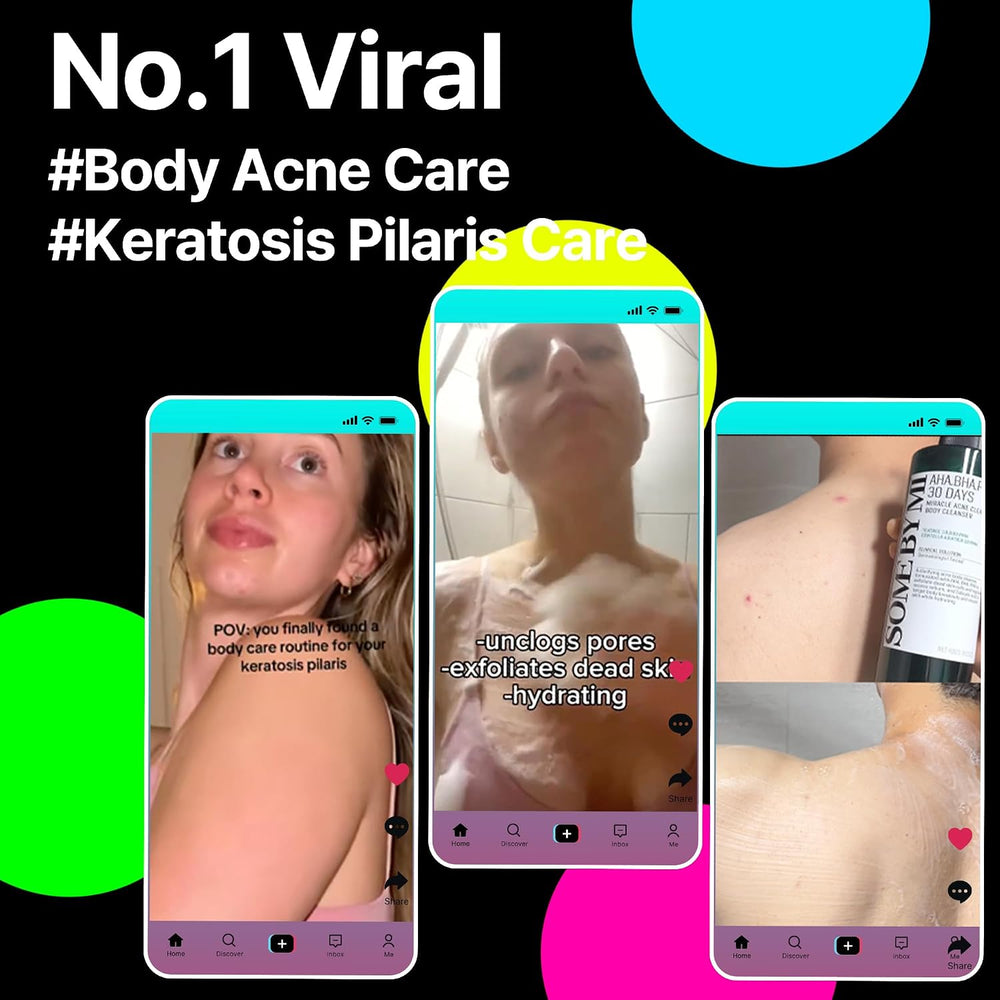 Aha Bha Pha 30 Days Miracle Acne Clear Body Cleanser 400ml Daily Body Wash For Acne Prone Skin Mild Exfoliating Effect, Deep Cleanses Sebum & Dead Cells