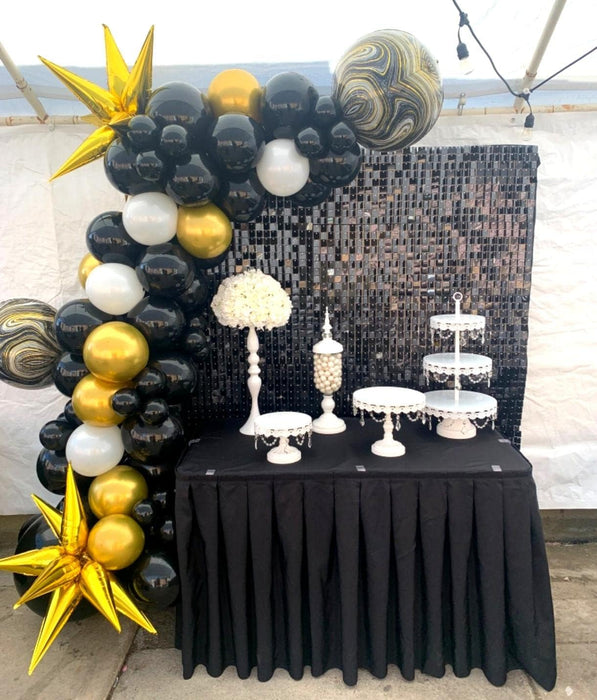 LuoluoHouse Shimmer Wall Panel Sequin Backdrop 36 Panel Birthday Wedding Background Decoration Walls Anniversary Engagement Decorations