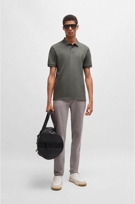 BOSS Men's Passenger Slim Fit Stretch Cotton Polo Shirt with Logo Patch
