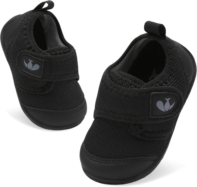 L-RUN Baby Shoes Boys Girls Breathable Adjustable First Walking Shoes Infant Lightweight Crib Sneakers