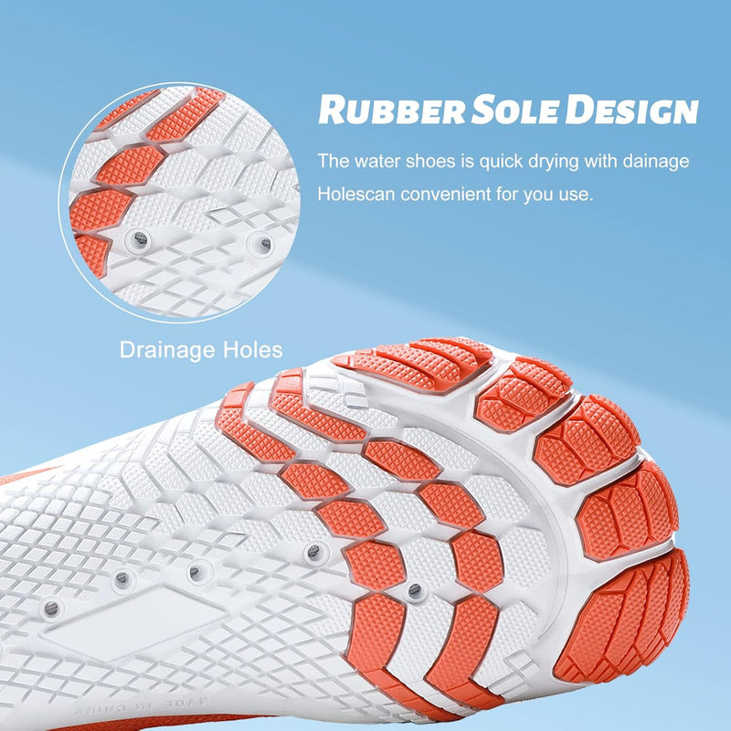 SYKT Water Shoes Mens Womens Quick-Dry Non-Slip Soft Barefoot Swimming Shoes Aqua Sports Outdoor Beach Surfing Diving Hiking Yoga Shoes