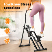 Vertical Climber, Pro Stair Stepper for Full-Body Workout, Compact & Foldable Cardio Exercise Stair Climber with Extended Step Range, Improved & Adjustable Handlebar & Pedals (Random Color)
