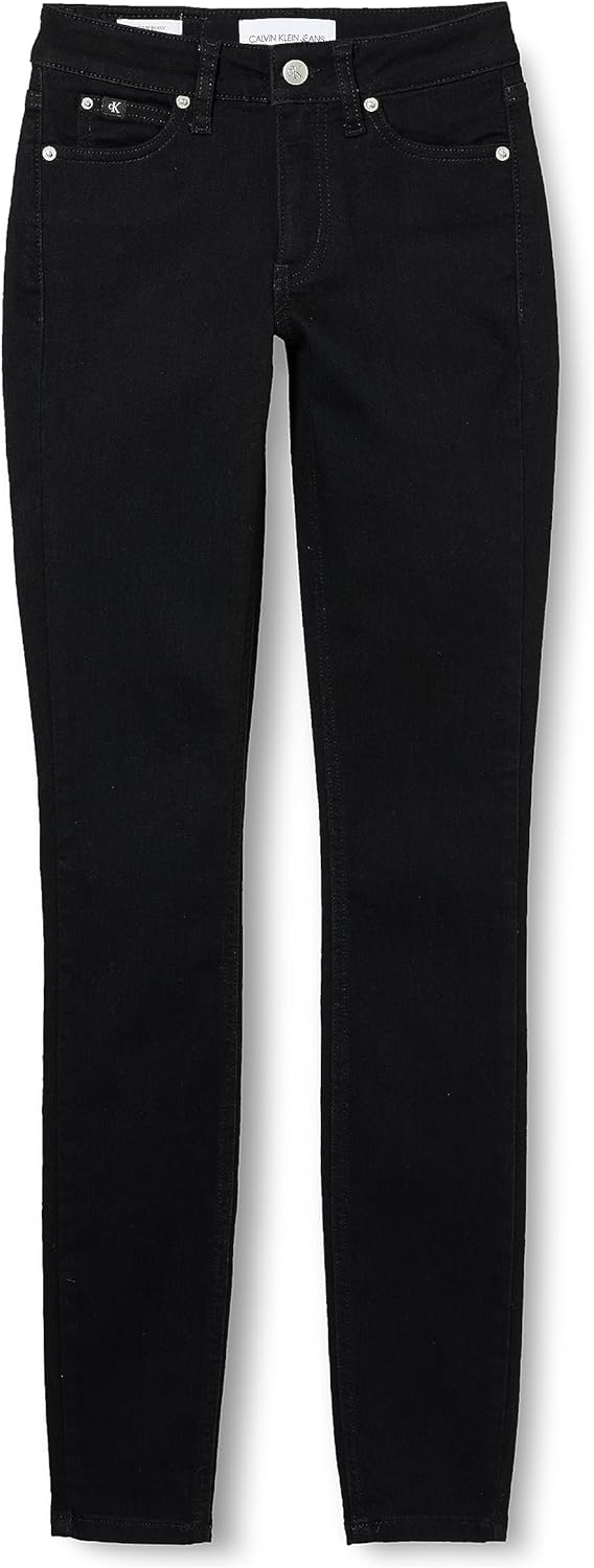 Women's Mid Rise Skinny Pants - Denim Black
