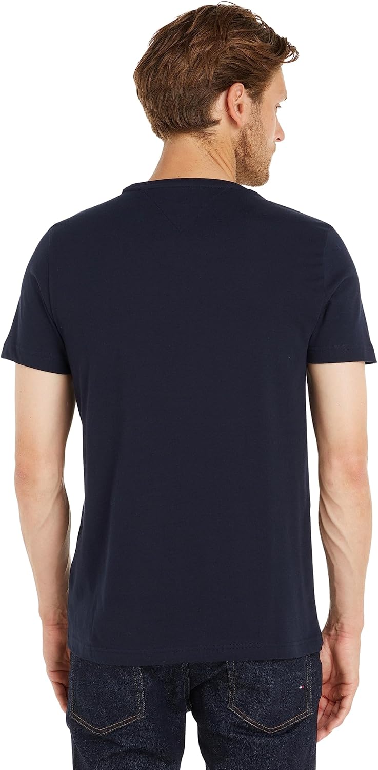 Tommy Hilfiger Mens Core Tommy Flag Logo Tee T-Shirt