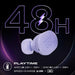 JBL Tune Buds True Wireless Noise Cancellling Earbuds, Pure Bass Sound, Bluetooth 5.3, LE Audio Support, Smart Ambient, 4-Mic Technology, 48H Battery, Water and Dust Resistant - White, JBLTBUDSWHT