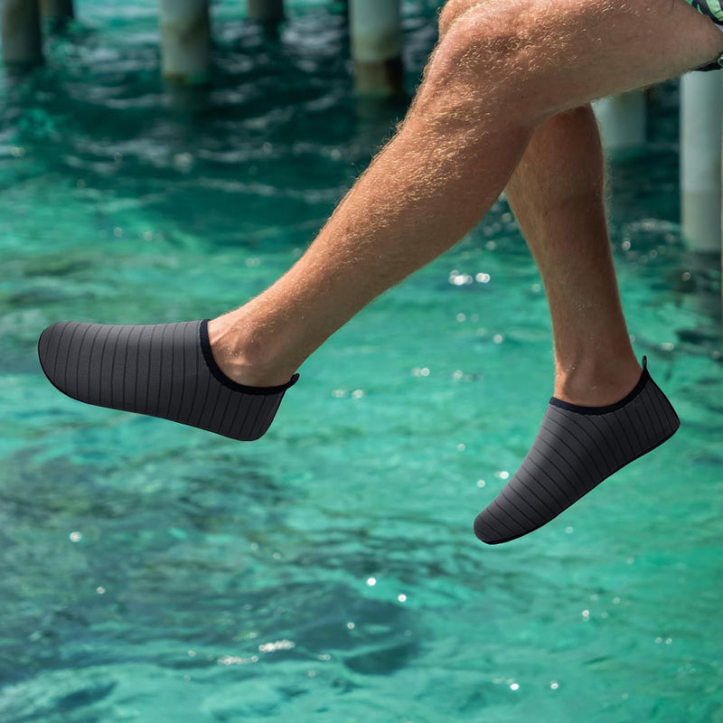 L-RUN Men Women Water Shoes Barefoot Aqua Socks Lightweight Swim Shoes for Beach Surf Pool Yoga