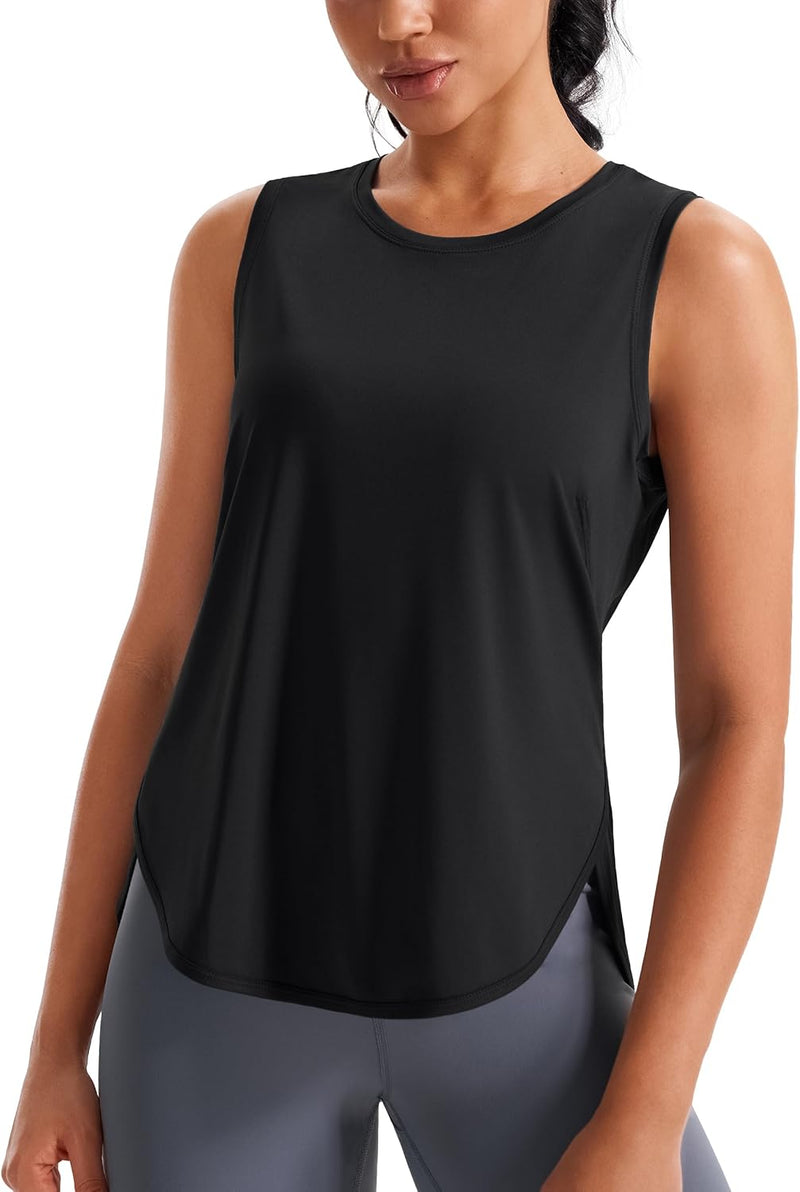 JOYSPELS Ice Silk Workout Tank Tops for Women Cool-Dry Sleeveless Loose Fit Yoga Shirts Athletic