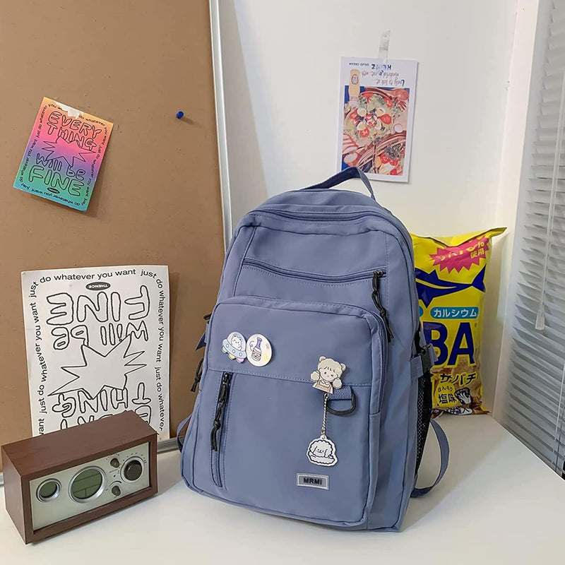Cute Aesthetic Backpacks, School Backpack Teen Lightweight College Daypack for Teens Girls Women Students