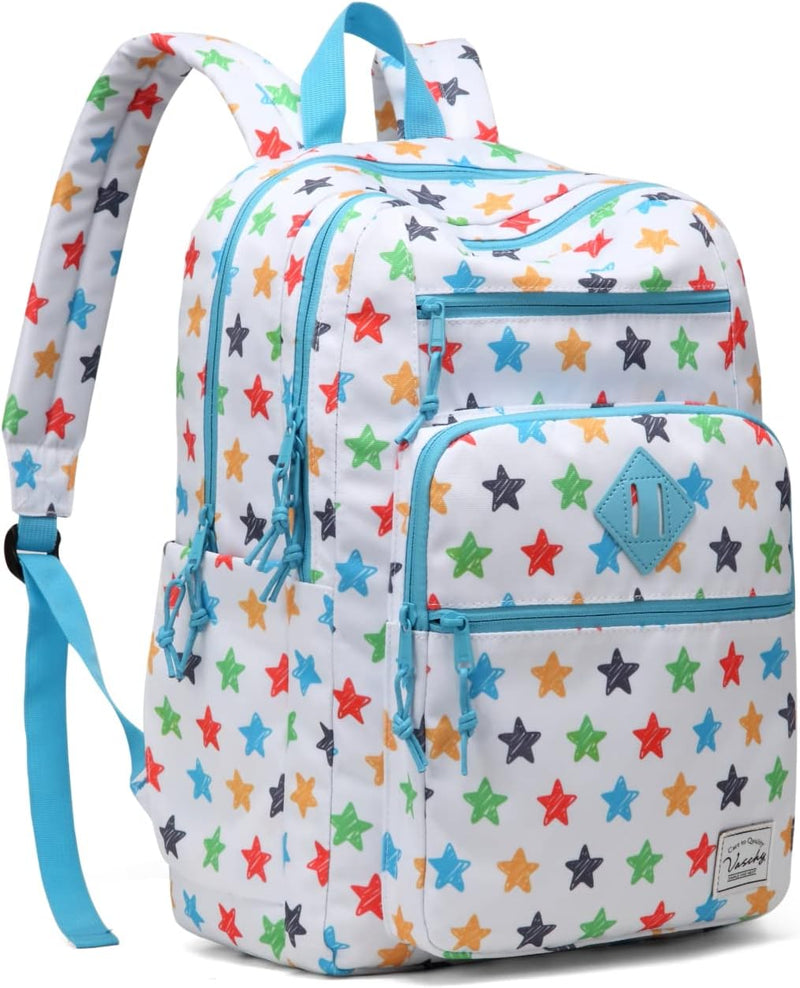 VASCHY School Backpack for Women, Unisex Large Bookbag Schoolbag Casual Daypack for High School/College/Teens/Travel/Work