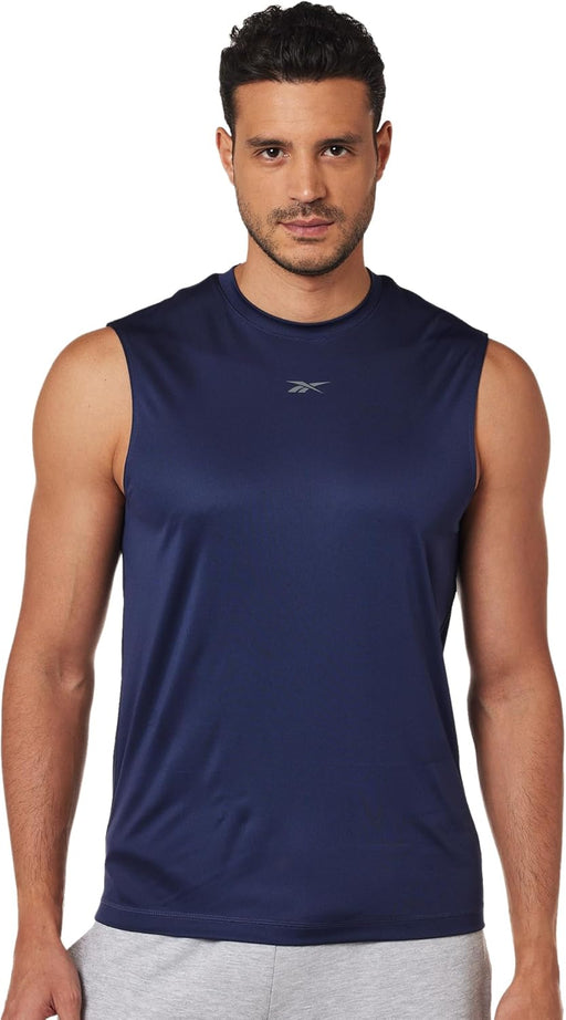 Mens ID TRAIN SLVLS TECH TEE T-shirt (pack of 1) - VECTOR NAVY