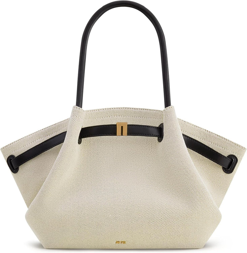 Women's Hana Medium Tote Bag - Black Canvas