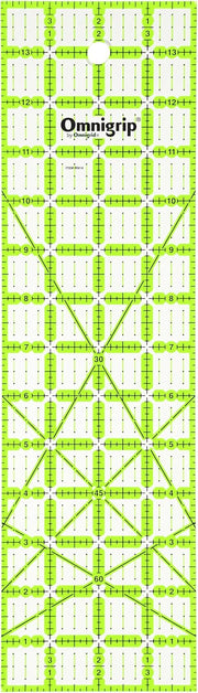 Omnigrid Non-Slip Ruler, 5" Square Sewing and Quilting Supplies - Rectangle 4" x 14"