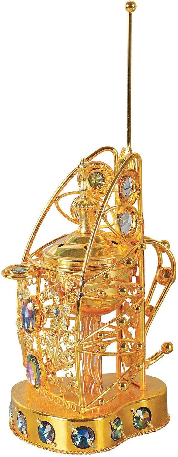 DZX Electric Incense Bakhoor Burner, Oud Frankincense Resin Burner,Gold